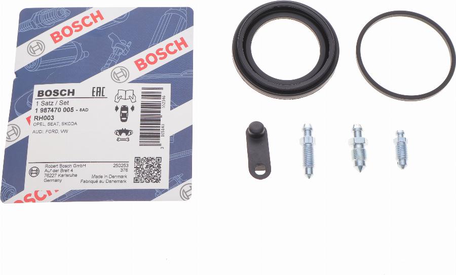 BOSCH 1 987 470 005 - Ремкомплект, тормозной суппорт autospares.lv