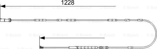 BOSCH 1 987 473 547 - Сигнализатор, износ тормозных колодок autospares.lv