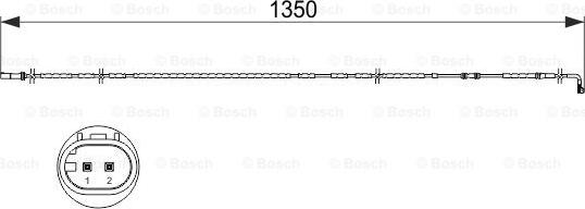 BOSCH 1 987 473 503 - Сигнализатор, износ тормозных колодок autospares.lv