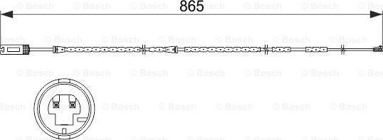 BOSCH 1 987 473 519 - Сигнализатор, износ тормозных колодок autospares.lv