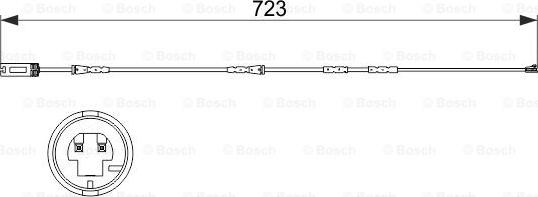 BOSCH 1 987 473 514 - Сигнализатор, износ тормозных колодок autospares.lv