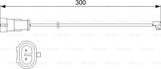 BOSCH 1 987 473 535 - Сигнализатор, износ тормозных колодок autospares.lv