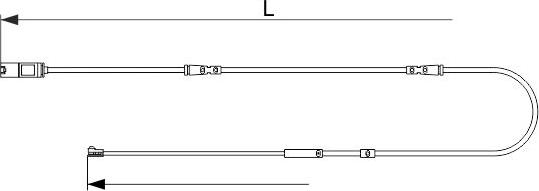 BOSCH 1 987 473 621 - Сигнализатор, износ тормозных колодок autospares.lv