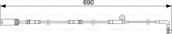 BOSCH 1 987 473 046 - Сигнализатор, износ тормозных колодок autospares.lv