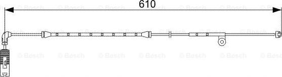 BOSCH 1 987 473 047 - Сигнализатор, износ тормозных колодок autospares.lv