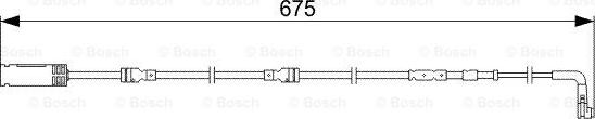 BOSCH 1 987 473 051 - Сигнализатор, износ тормозных колодок autospares.lv