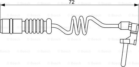 BOSCH 1 987 473 057 - Сигнализатор, износ тормозных колодок autospares.lv