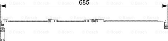 BOSCH 1 987 473 003 - Сигнализатор, износ тормозных колодок autospares.lv