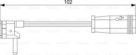 BOSCH 1 987 473 019 - Сигнализатор, износ тормозных колодок autospares.lv