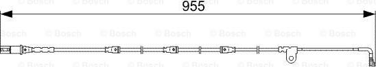 BOSCH 1 987 473 028 - Сигнализатор, износ тормозных колодок autospares.lv