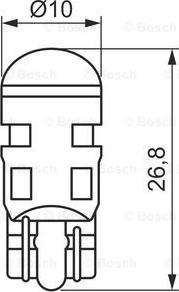 BOSCH 1 987 301 505 - Лампа накаливания, фонарь указателя поворота autospares.lv