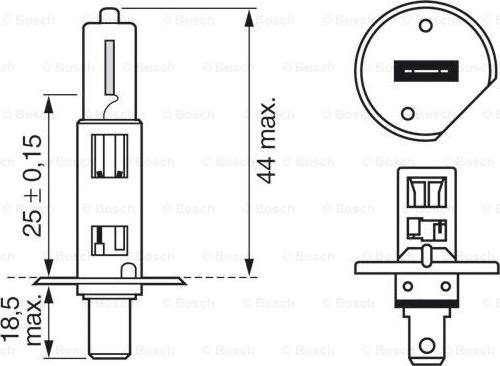 BOSCH 1 987 301 011 - Лампа накаливания, фара дальнего света autospares.lv