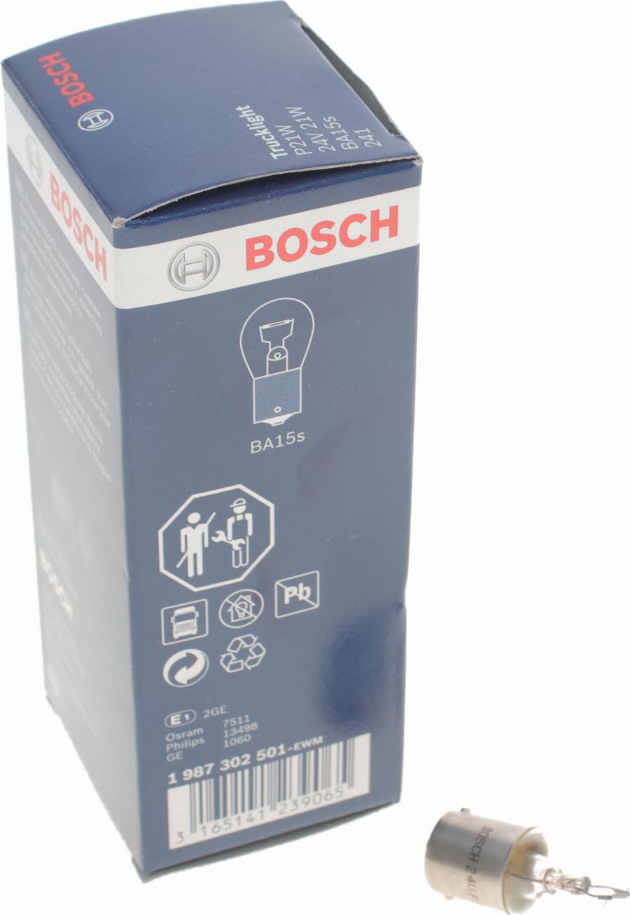 BOSCH 1 987 302 501 - Лампа накаливания, фонарь указателя поворота autospares.lv