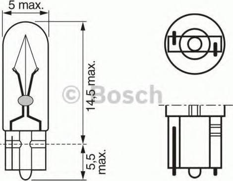 BOSCH 1 987 302 513 - Лампа накаливания, освещение щитка приборов autospares.lv