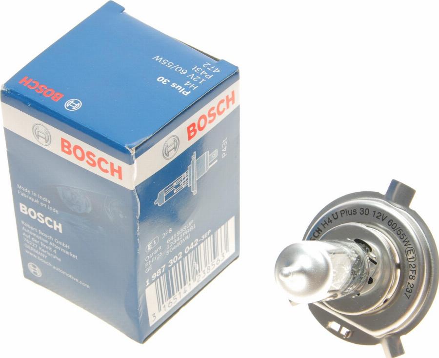 BOSCH 1 987 302 042 - Лампа накаливания autospares.lv