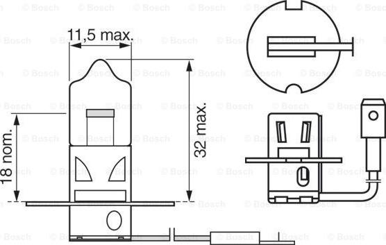 BOSCH 1 987 302 038 - Лампа накаливания autospares.lv