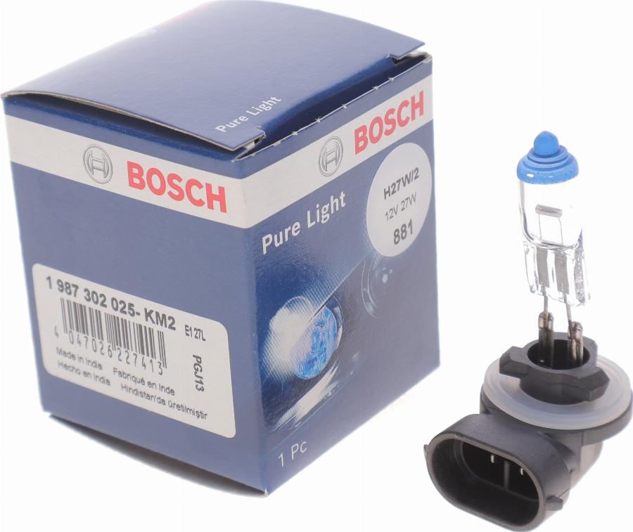 BOSCH 1 987 302 025 - Лампа накаливания, противотуманная фара autospares.lv