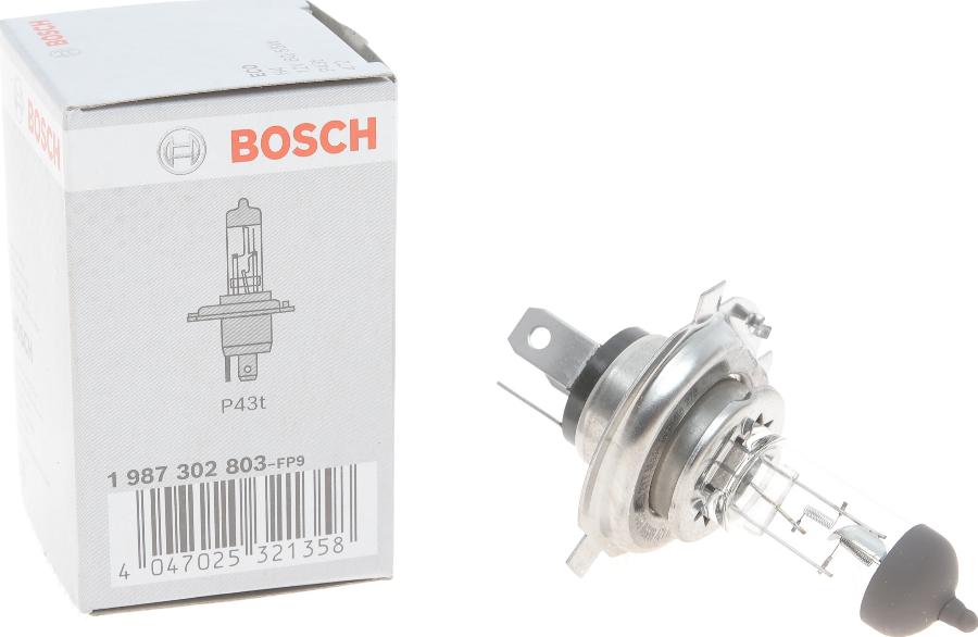 BOSCH 1 987 302 803 - Лампа накаливания, фара дальнего света autospares.lv