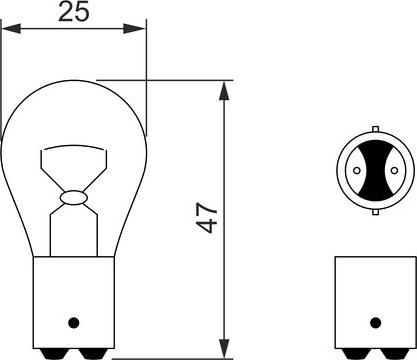 BOSCH 1 987 302 261 - Лампа накаливания, фонарь указателя поворота autospares.lv