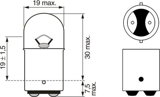 BOSCH 1 987 302 237 - Лампа накаливания, фонарь указателя поворота autospares.lv