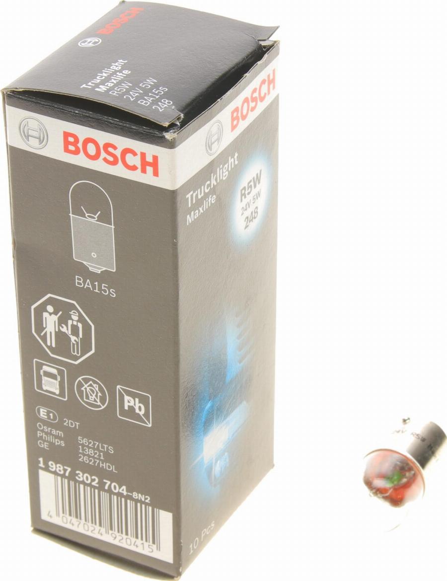 BOSCH 1 987 302 704 - Лампа накаливания, фонарь указателя поворота autospares.lv