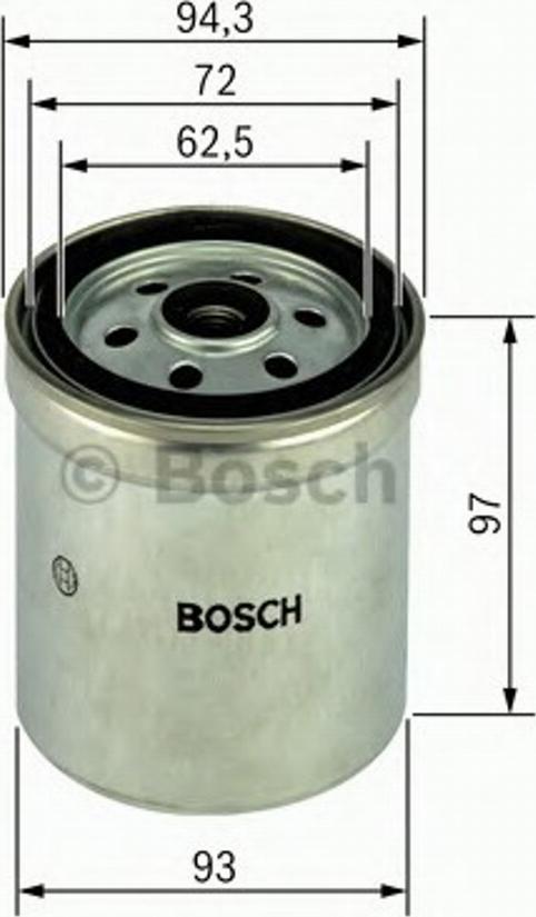 BOSCH 1457434452 - Топливный фильтр autospares.lv