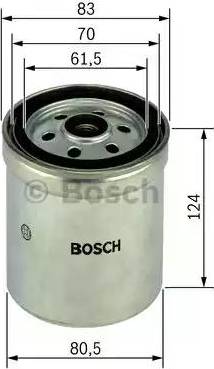 BOSCH 1 457 434 050 - Топливный фильтр autospares.lv