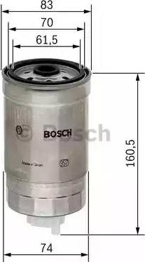 BOSCH 1 457 434 174 - Топливный фильтр autospares.lv