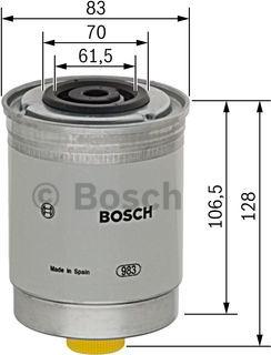 BOSCH 1 457 434 280 - Топливный фильтр autospares.lv