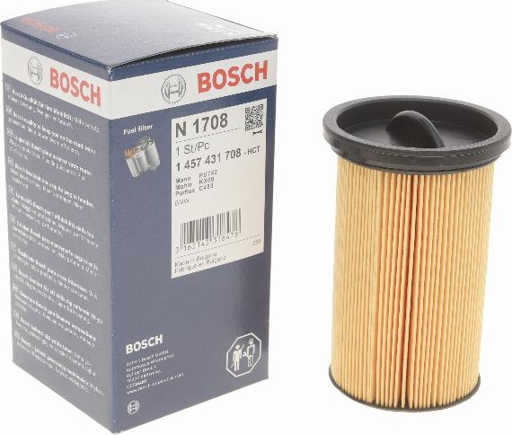 BOSCH 1 457 431 708 - Топливный фильтр autospares.lv