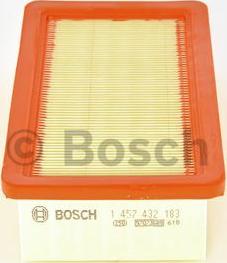 BOSCH 1 457 432 183 - Воздушный фильтр, двигатель autospares.lv