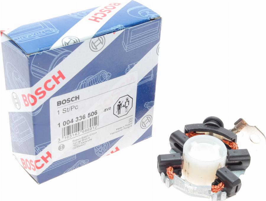 BOSCH 1 004 336 506 - Кронштейн, угольная щетка autospares.lv