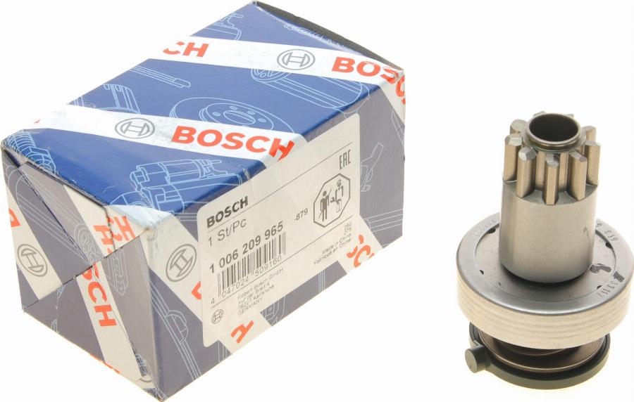 BOSCH 1 006 209 965 - Ведущая шестерня, бендикс, стартер autospares.lv