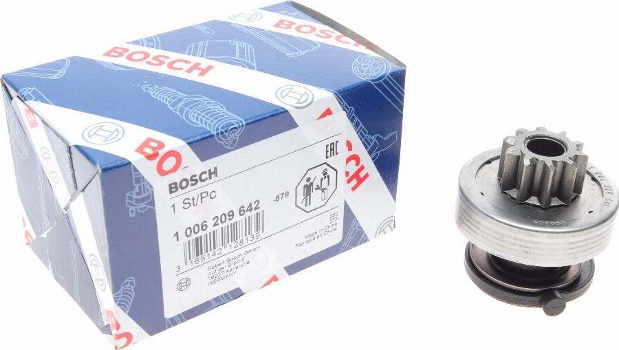 BOSCH 1 006 209 642 - Ведущая шестерня, бендикс, стартер autospares.lv