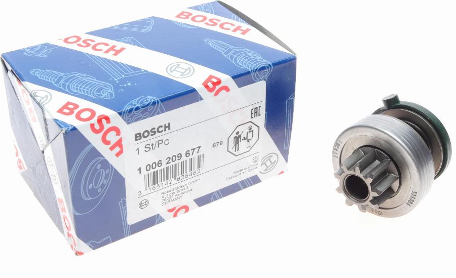 BOSCH 1 006 209 677 - Ведущая шестерня, бендикс, стартер autospares.lv