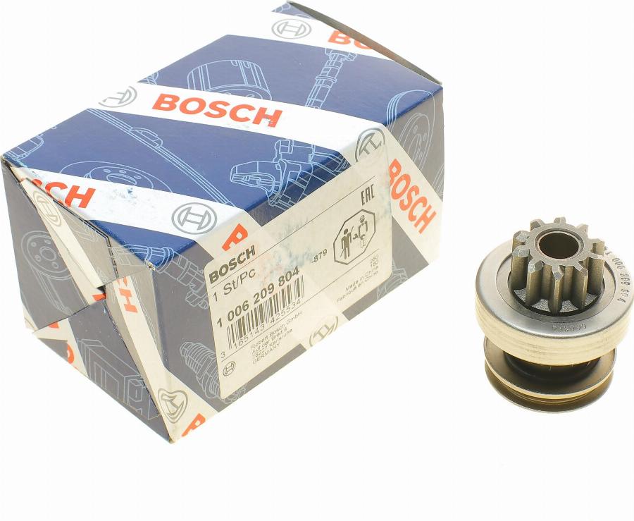 BOSCH 1 006 209 804 - Ведущая шестерня, бендикс, стартер autospares.lv