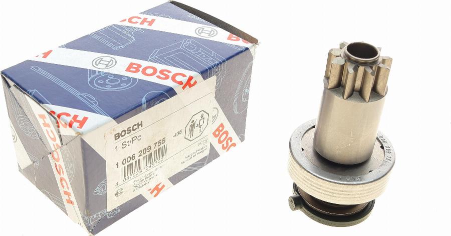 BOSCH 1 006 209 755 - Ведущая шестерня, бендикс, стартер autospares.lv