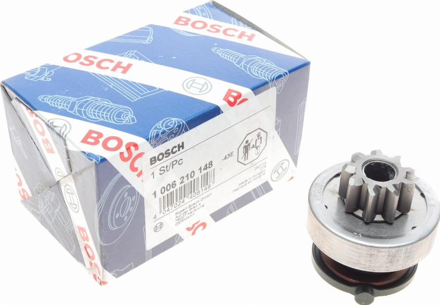 BOSCH 1 006 210 148 - Ведущая шестерня, бендикс, стартер autospares.lv