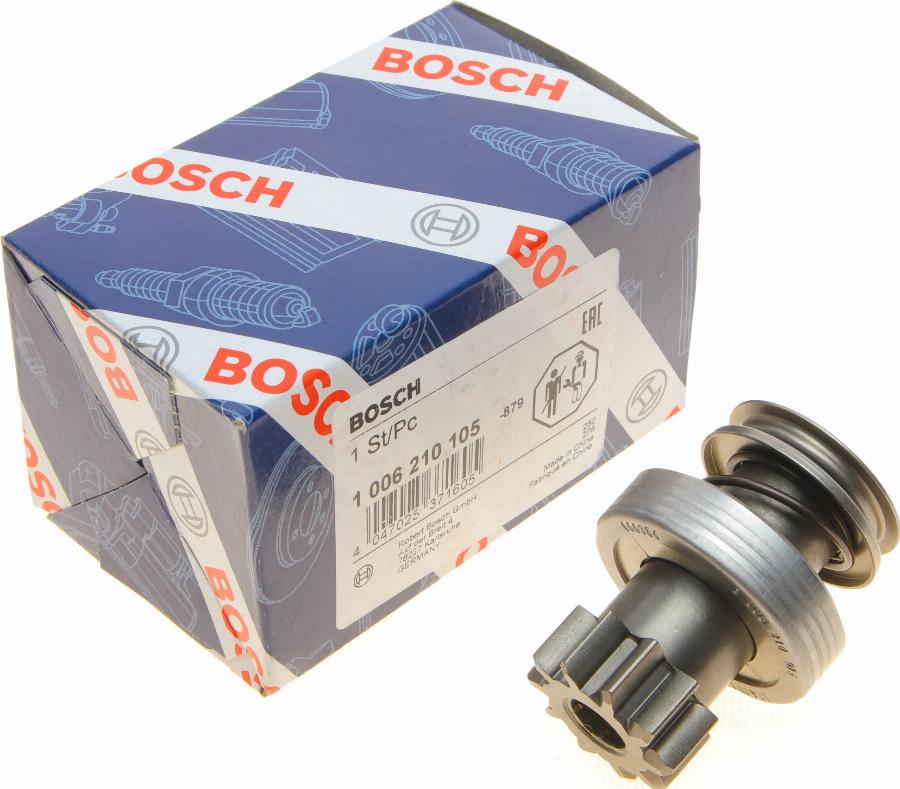 BOSCH 1 006 210 105 - Ведущая шестерня, бендикс, стартер autospares.lv