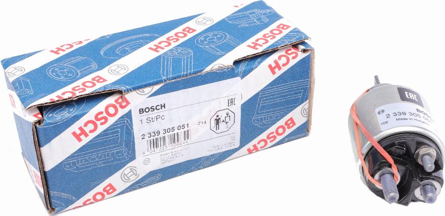 BOSCH 2 339 305 051 - Тяговое реле, соленоид, стартер autospares.lv