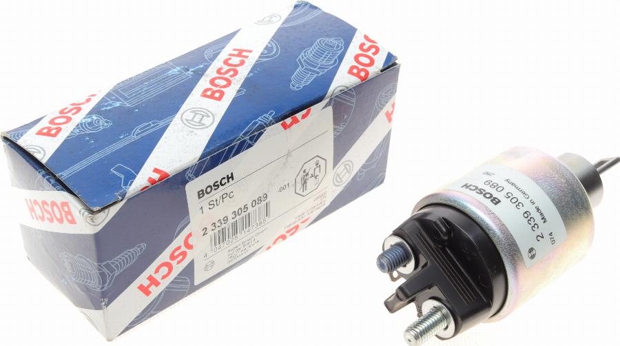 BOSCH 2 339 305 089 - Тяговое реле, соленоид, стартер autospares.lv