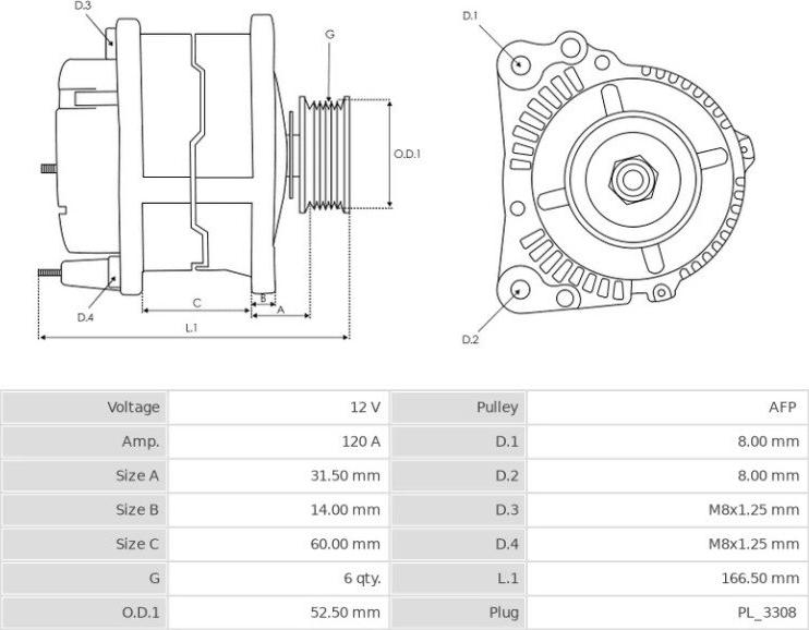 BOSCH F000BL0657 - Генератор autospares.lv