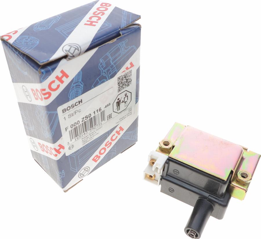 BOSCH F 000 ZS0 116 - Катушка зажигания autospares.lv