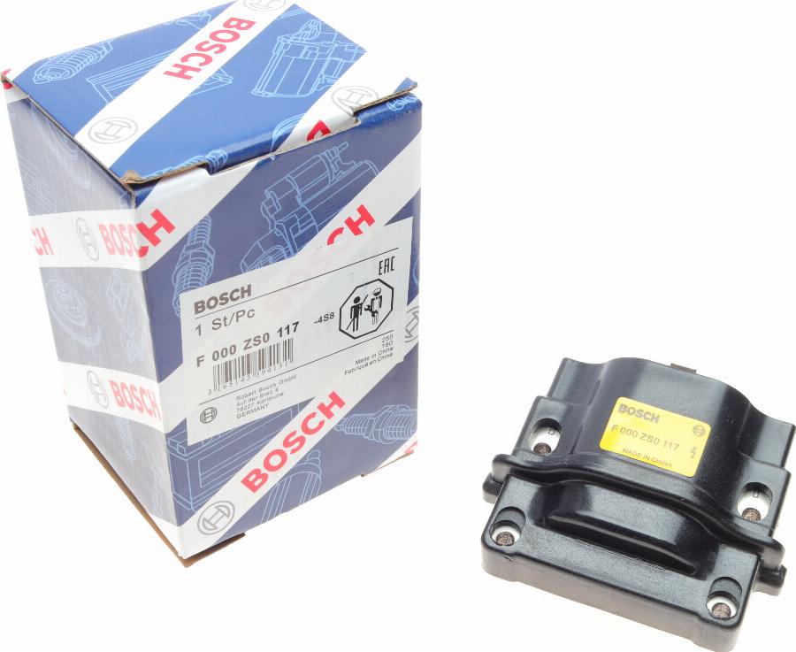 BOSCH F 000 ZS0 117 - Катушка зажигания autospares.lv