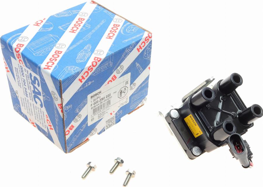 BOSCH F 000 ZS0 222 - Катушка зажигания autospares.lv