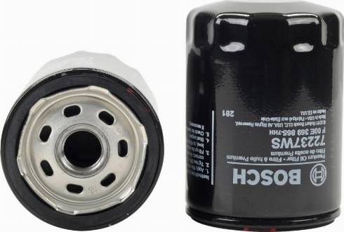 BOSCH F 00E 369 865 - Масляный фильтр autospares.lv