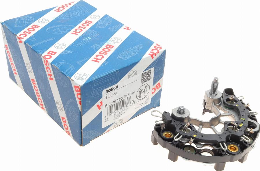 BOSCH F 00M 123 318 - Выпрямитель, диодный мост, генератор autospares.lv