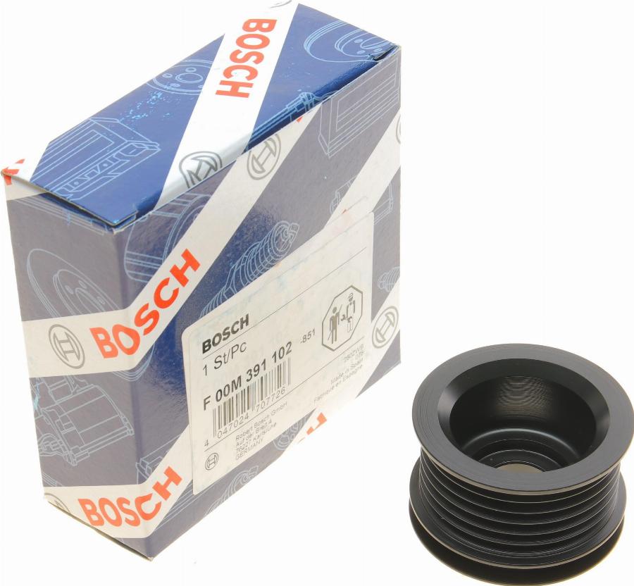 BOSCH F 00M 391 102 - Шкив генератора, муфта autospares.lv