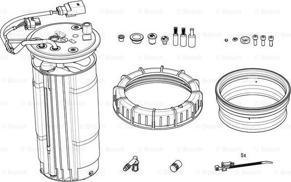 BOSCH F 01C 600 244 - Отопление, топливозаправочная система (впрыск карбамида) autospares.lv