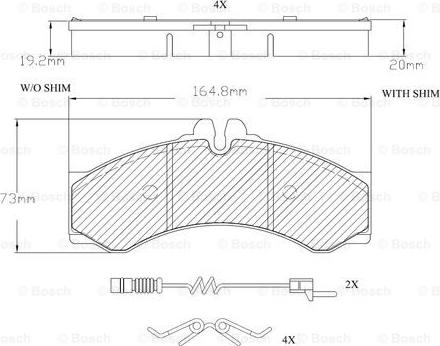 BOSCH F 03A 150 009 - Тормозные колодки, дисковые, комплект autospares.lv